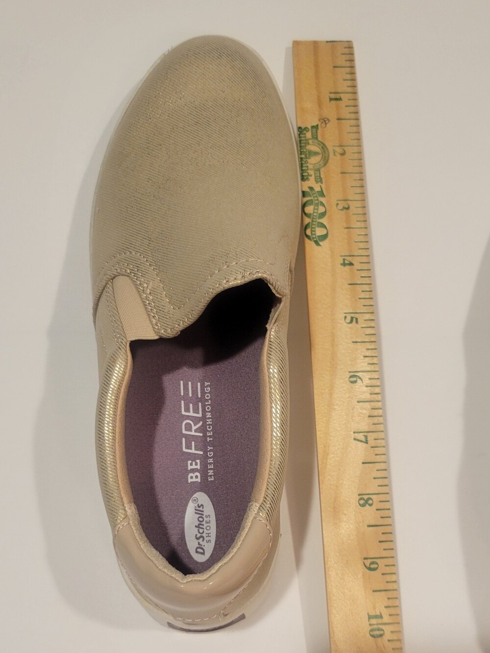 Size 6 NWOT Dr. Scholl's Bee Free Slip-On Sneakers in Golden Beige